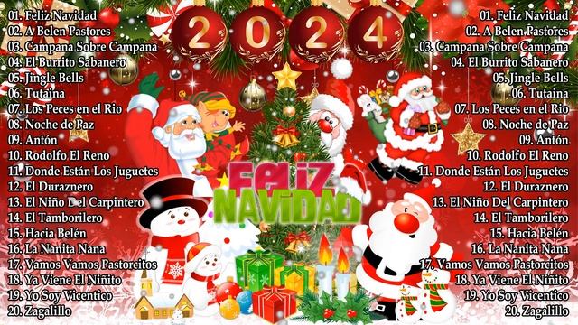 Feliz Navidad Canciones 2024 ? Mix Mejores Villancicos Navideños En Español ??Música De Navidad 202