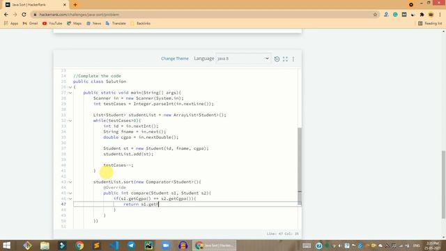 HackerRank Java Sort problem solution in Java | Java problems solutions | Programmingoneonone смотреть онлайн