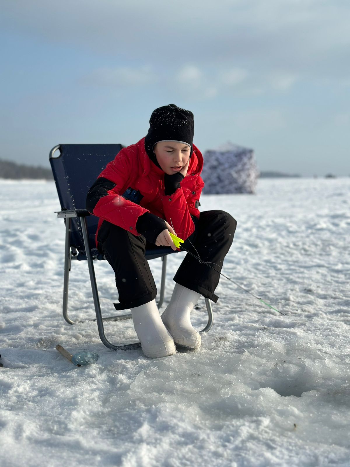Ловим рыбу на Сахалине. Часть 2. Ловим селедку на озере Тунайча.
