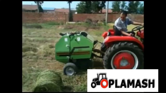 Пресс подборщик рулонный на минитрактор в работе смотреть онлайн