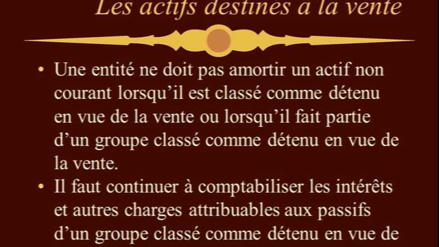 IFRS 5 - ACTIFRS COURANTS DETENUS EN VUE DE LA VENTE ET ACTIVITES ABANDONNEES смотреть онлайн