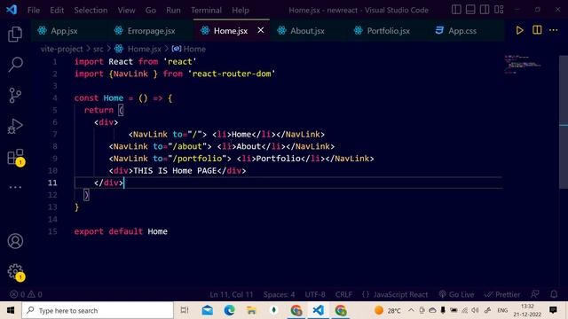 #32 Nested Route in React Router in Hindi | use of Outlet |complete Reactjs Course смотреть онлайн