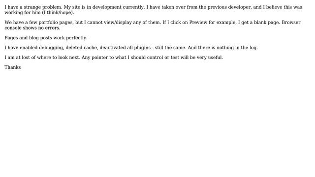Wordpress: impreza portfolio display/view blank page смотреть онлайн
