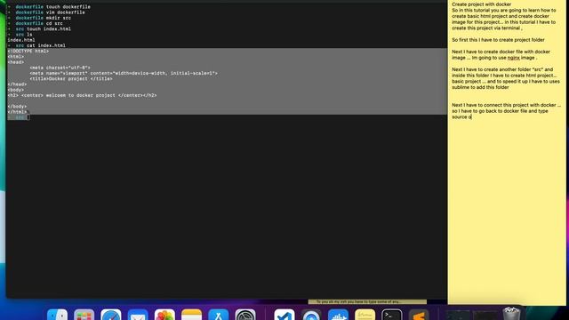 Docker : Basic Project Via Terminal смотреть онлайн