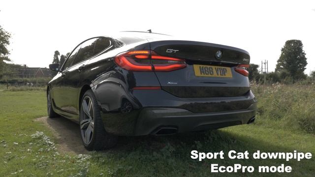 BMW 640i GT G32 B58 Stock Downpipe Vs. Sport Cat Downpipe Sound Comparison