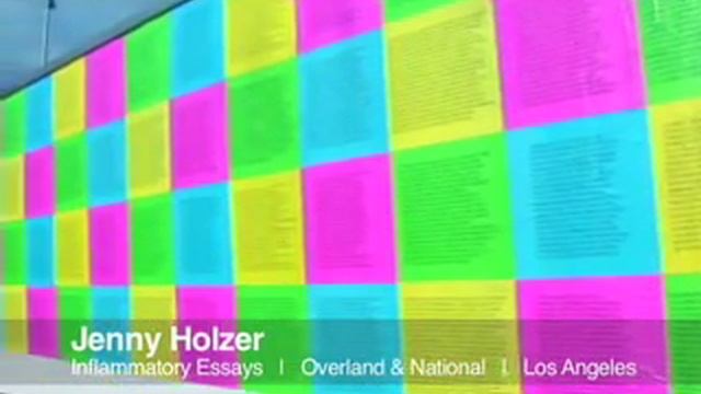Jenny Holzer | Inflammatory Essays смотреть онлайн