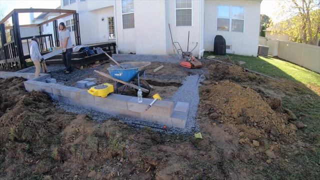 The Fortress FULL BUILD TIME LAPSE - Deck, Patio, Pergola, and Fire Pit Ideas 2020! смотреть онлайн