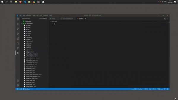 Voice Assistant for Visual Studio Code
