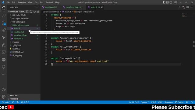 10. Terraform SE03| Terraform tfvars file смотреть онлайн