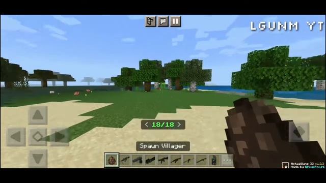 Actual Guns 3D Addon Minecraft PE Bedrock 1.18 - 1.19+ смотреть онлайн
