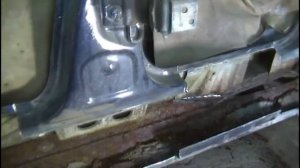 замена порогов Ауди 80 б3 часть №1