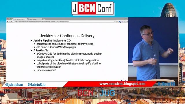 Open Source Microservices based on Docker, Kubernetes and Jenkins by James Strachan at JBCNConf 201 смотреть онлайн