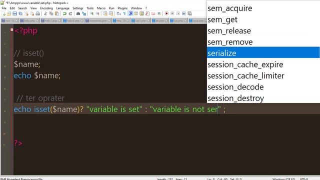 PHP isset() Function - Web Development tutorial In Hindi By - Vijay Patel смотреть онлайн