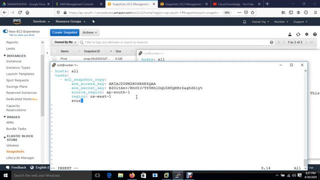 Ansible AWS EBS Snapshot Creation using Ansible HINDI By | WhatsAPP No- 8817442344 смотреть онлайн
