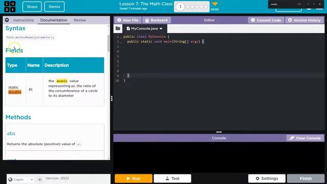 Code.org Lesson 7.1 The Math Class | Tutorial with Answers | Unit 4 Computer Science A смотреть онлайн