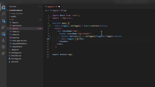 React Toggle Switch Button смотреть онлайн