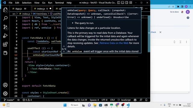 How To Fetch or Retrieve Data From Firebase No SQL Realtime Database Using React Native & Expo Apps смотреть онлайн