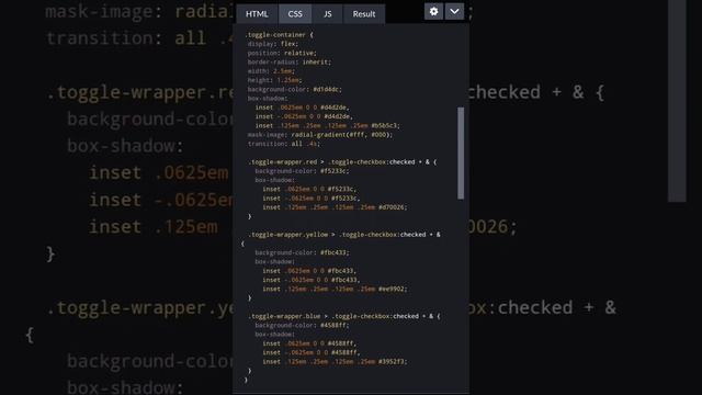 CSS Toggle Switches смотреть онлайн