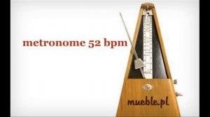 52 BPM (Beats Per Minute) metronome metronom
