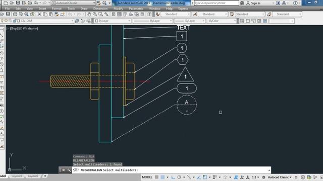 Dimension Multileader Align Command in AutoCad ll Hindi/Urdu смотреть онлайн
