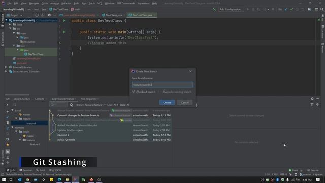 Complete Git and GitHub Tutorial using IntelliJ |Git Production Release|Merge,Rebase,Stash,Release. смотреть онлайн
