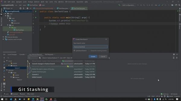 Complete Git and GitHub Tutorial using IntelliJ |Git Production Release|Merge,Rebase,Stash,Release.
