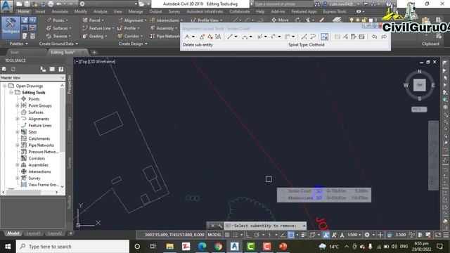 How To Apply Alignment Editing Tools In AutoCAD Civil 3D 2022 | Civil 3d Alignment Creation Tools