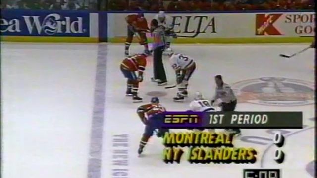 1993 Third Round - Montreal vs. NY Islanders, Game 3, PART 1 смотреть онлайн