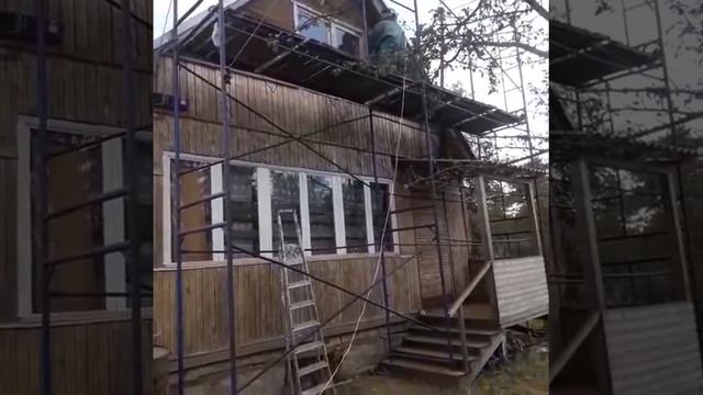 Как я почистил дом от старой краски и покрасили с Рахадом смотреть онлайн