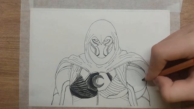 How to draw a Moon Knight / Как нарисовать Лунного Рыцаря смотреть онлайн