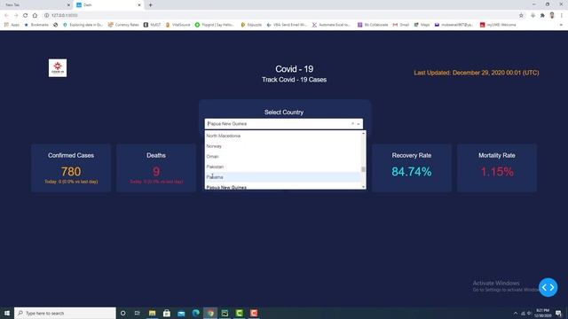 Change values on cards dynamically with drop down list in Plotly Dash смотреть онлайн
