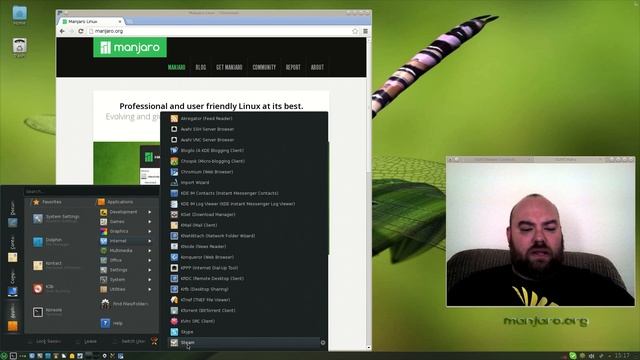 Manjaro 0.8.6 KDE First Impressions смотреть онлайн