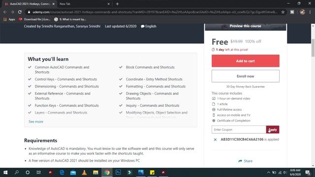 Autocad online free course with certificate | autocad online course with certificate free | смотреть онлайн