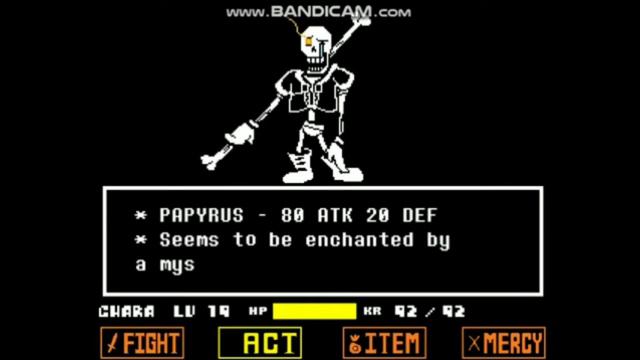 Undertale Disbelief Papyrus Fight смотреть онлайн