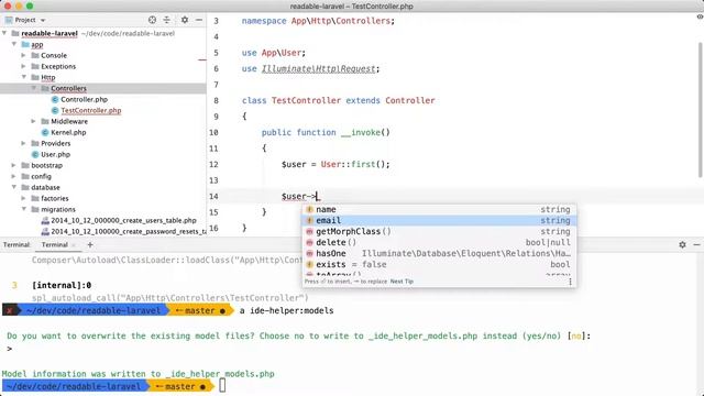 Getting Autocompletion on Models and API Resources смотреть онлайн