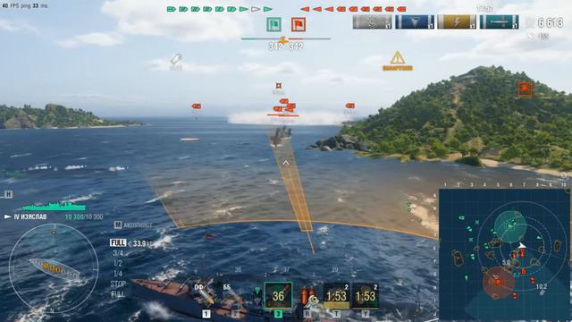 World of Warships:эсминец" Изяслав ".PvE.Скоротечный бой :) смотреть онлайн