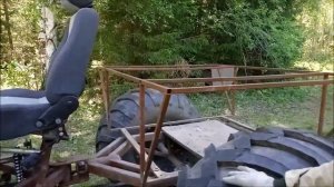 Самодельный четырехколесный вездеход - переломка для езды по лесу.