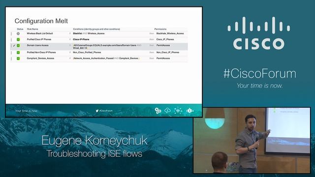 Cisco Forum 2016: Troubleshooting ISE flows (Eugene Korneychuk) смотреть онлайн