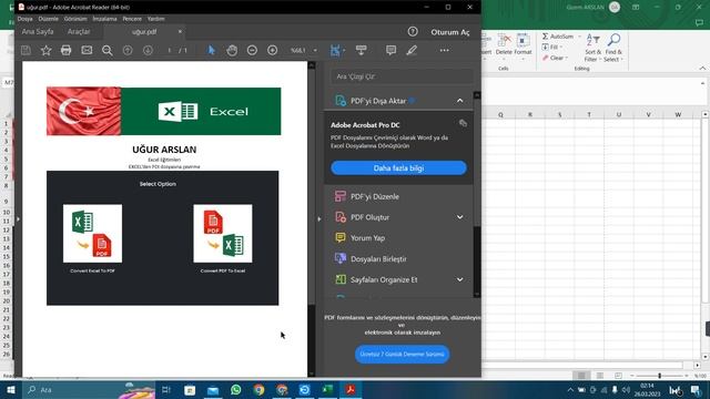 Excel to PDF , PDF to Excel / Excel Dosyanızı PDF'e Çevirme, PDF Dosyanızı Excel'e Çevirme смотреть онлайн