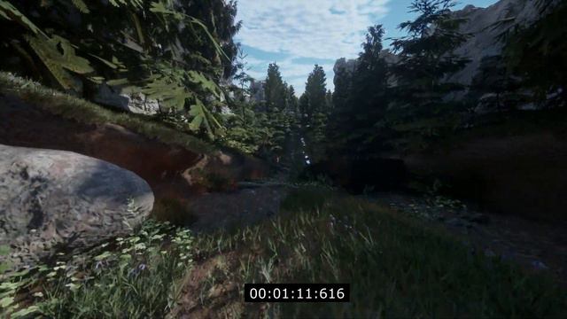 Nature walk in the mountains among the forest ( with Unreal engine 5) смотреть онлайн