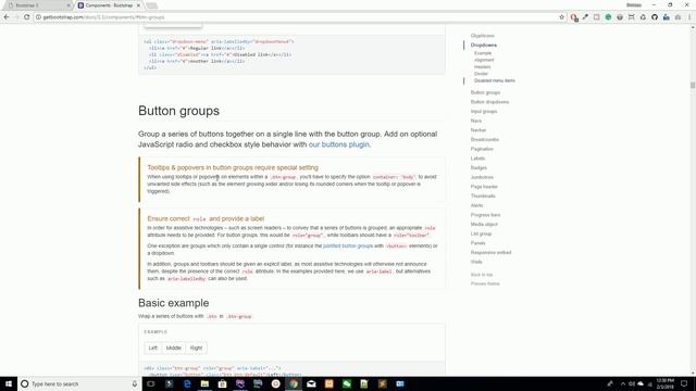 btn groups in bootstrap смотреть онлайн