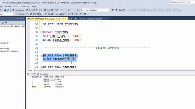 WHAT IS DML COMMAND IN SQL SERVER | COMMANDS | PART-II | NEXT TCL COMMAND IN NEXT VIDEO смотреть онлайн