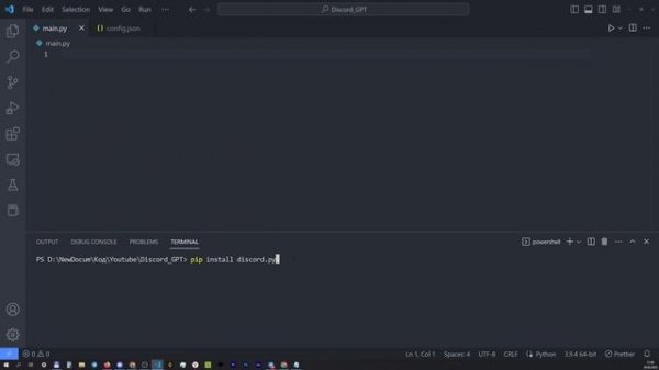 ChatGPT OpenAI в Discord на Python / Пишем Discord-бота ChatGPT на Питоне