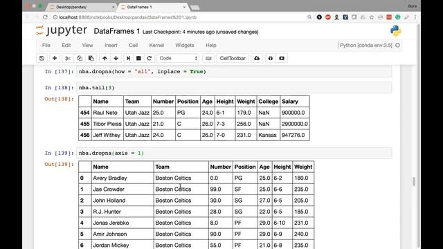Drop Rows with Null Values with pandas смотреть онлайн