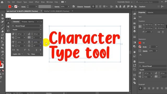 Adobe Illustrator Tutorial Class-7 - Character Panel смотреть онлайн