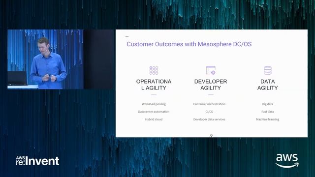 AWS re:Invent 2017: From Shore to Ship: Using Mesosphere Enterprise DC/OS to Deliver (DEM14) смотреть онлайн