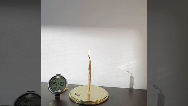 Восковая свеча "Белое перо" горение свечи | Интернет-магазин свечей "Световой Маяк" смотреть онлайн