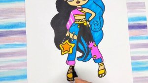 Как нарисовать куклу / одежду / вырезаем , бумажную куклу