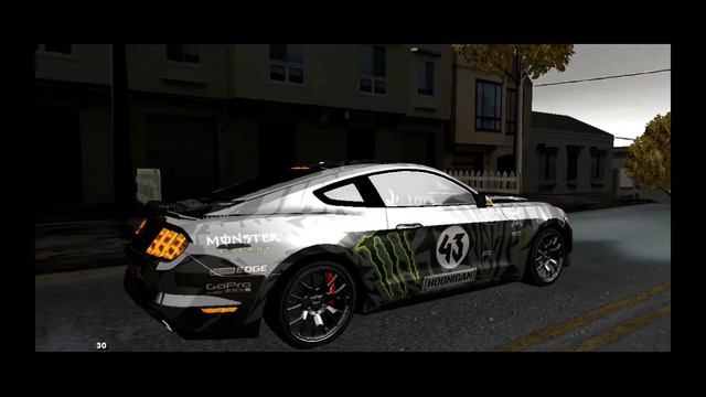 Ford Mustang GT (MONSTER ENERGY STYLE) GTA SA ANDROID