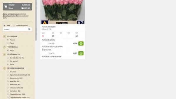 Прямая закупка на голландском аукционе - это реально? Закупка цветов и растений на WebShop